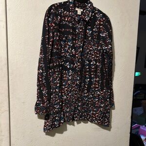 Westbound Floral Button-Up Shirt, Size Medium
